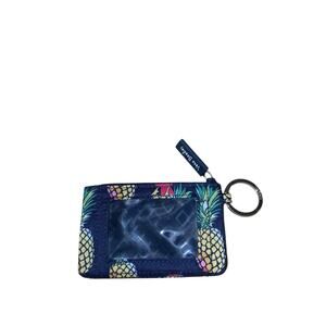 Vera Bradley Women's Zip ID Case Toucan Party Pineapple Print